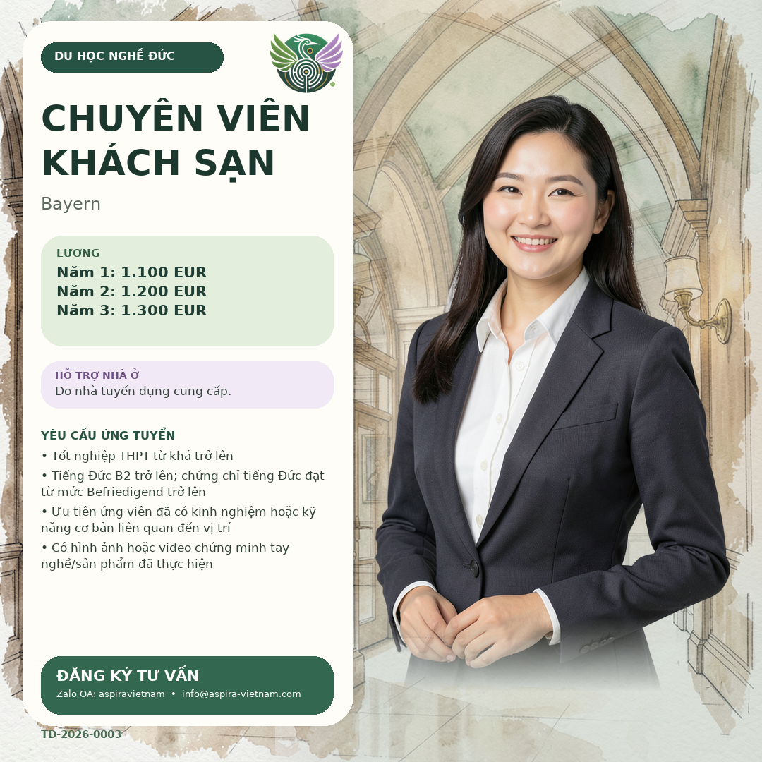 Banner tuyển dụng Hotelfachmann/-frau tại Bayern